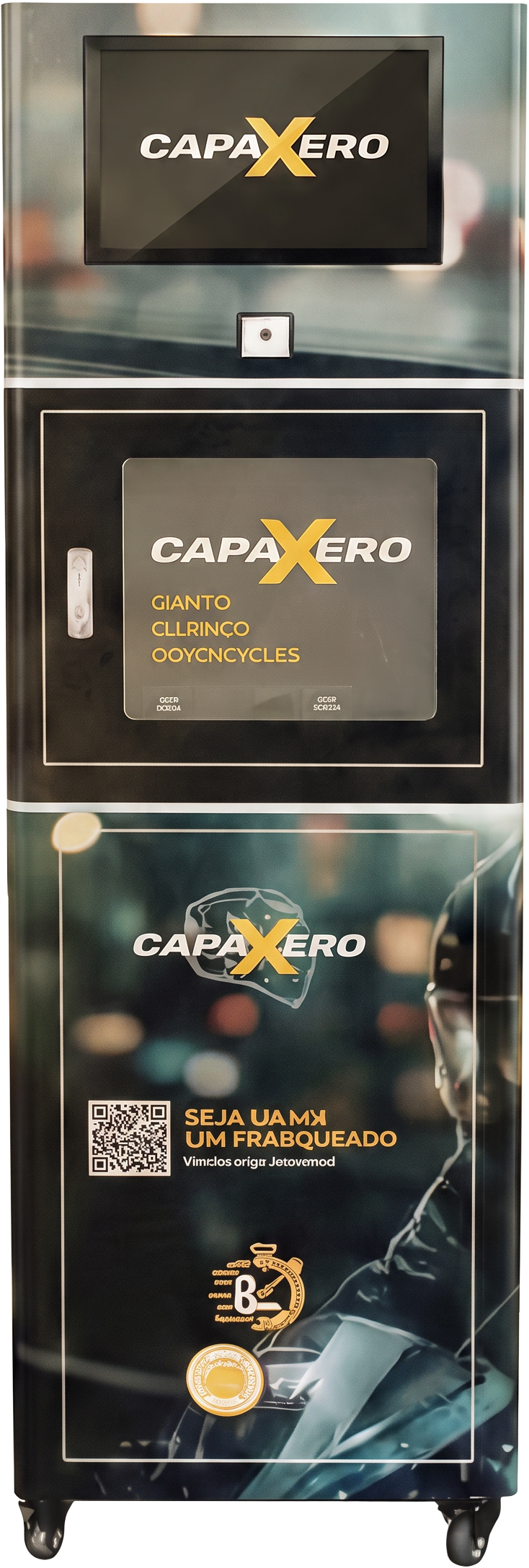 Máquina de venda automática Capaxero de capas de capacete